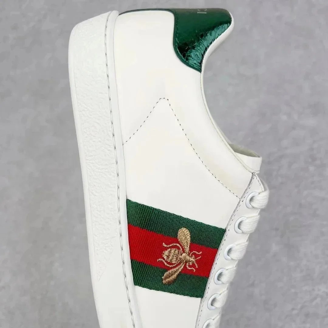 Gucci Ace White Embroidered Sneakers