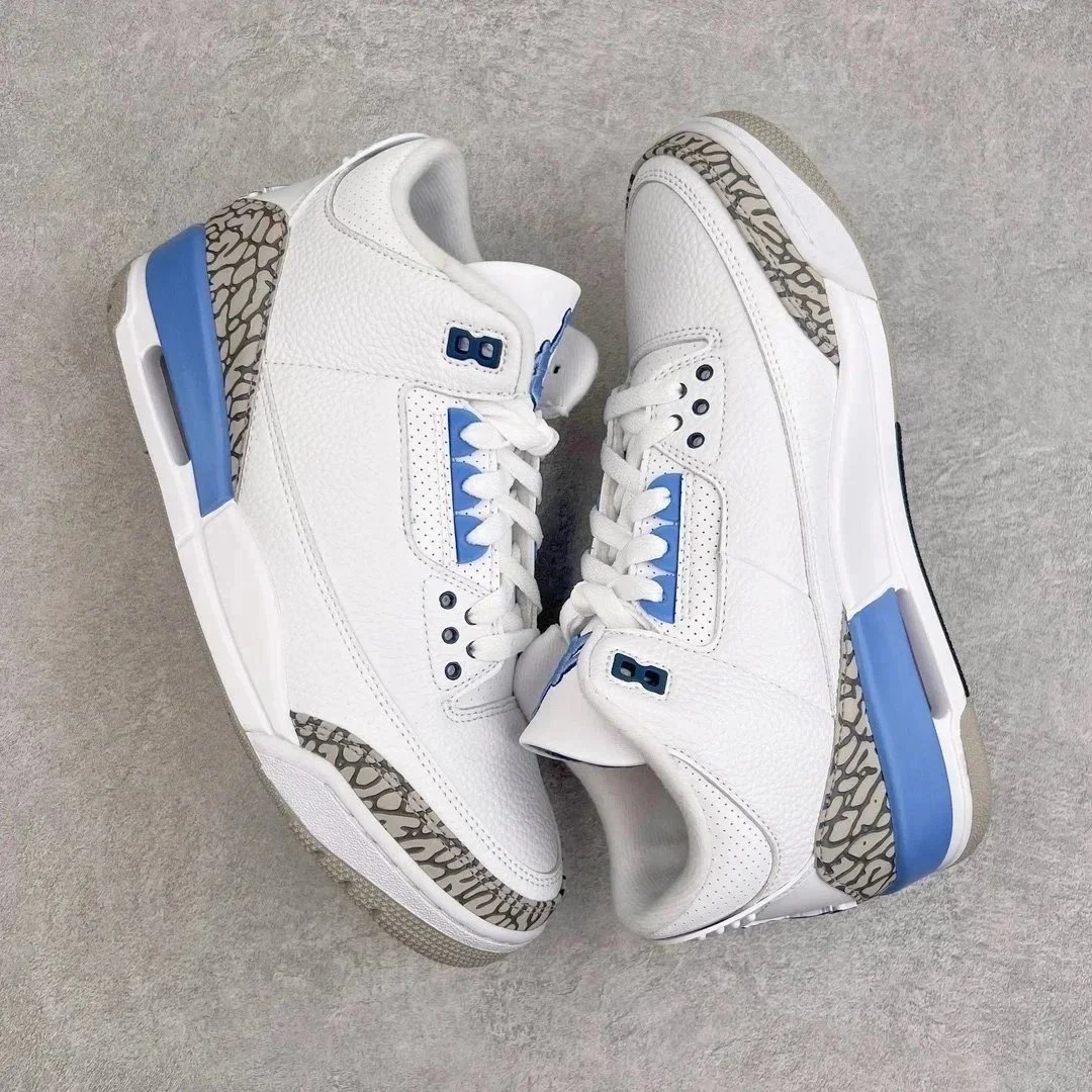 Nike Air Jordan 3 White Cement Grey Black Red Blue Green Casual Sneakers