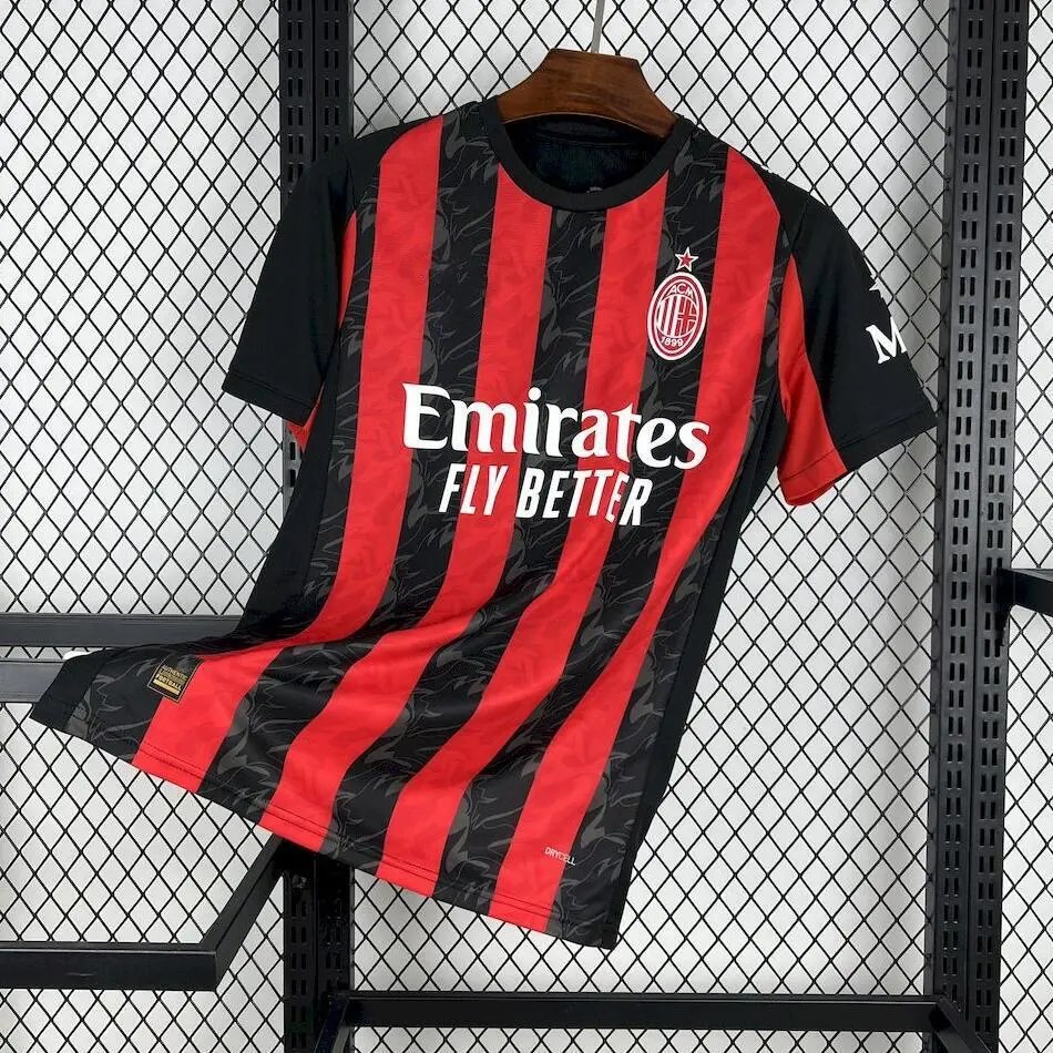 EA7 Football Jerseys 2025/26 Club Jersey — 2526AC Milan home stadium