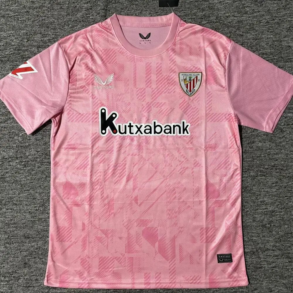 Spain Football Jerseys Short-Sleeve Jersey — 2526 Bilbao pink jersey