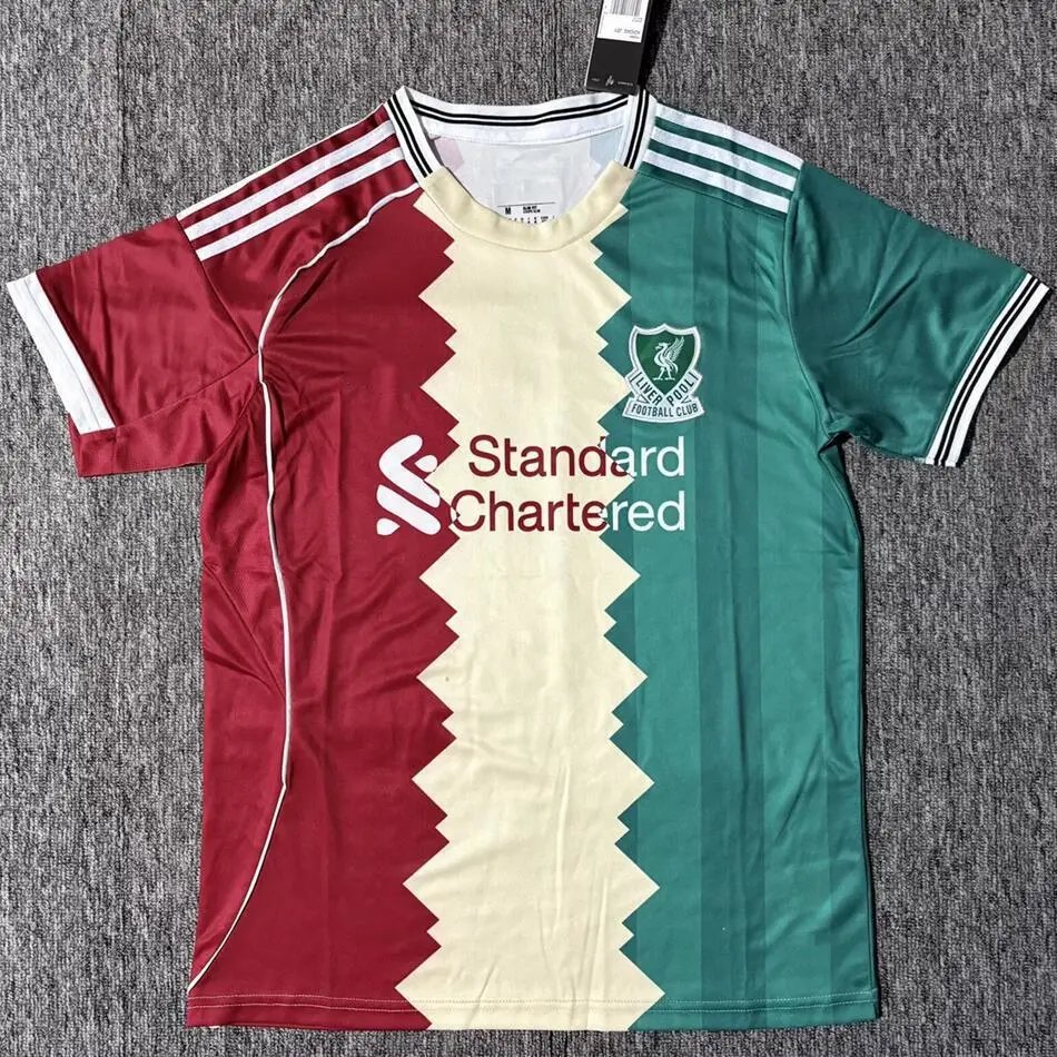 Chelsea Football Jerseys 120 Years Anniversary Jersey — 2526 Liverpool Tricolor Red Rice Green