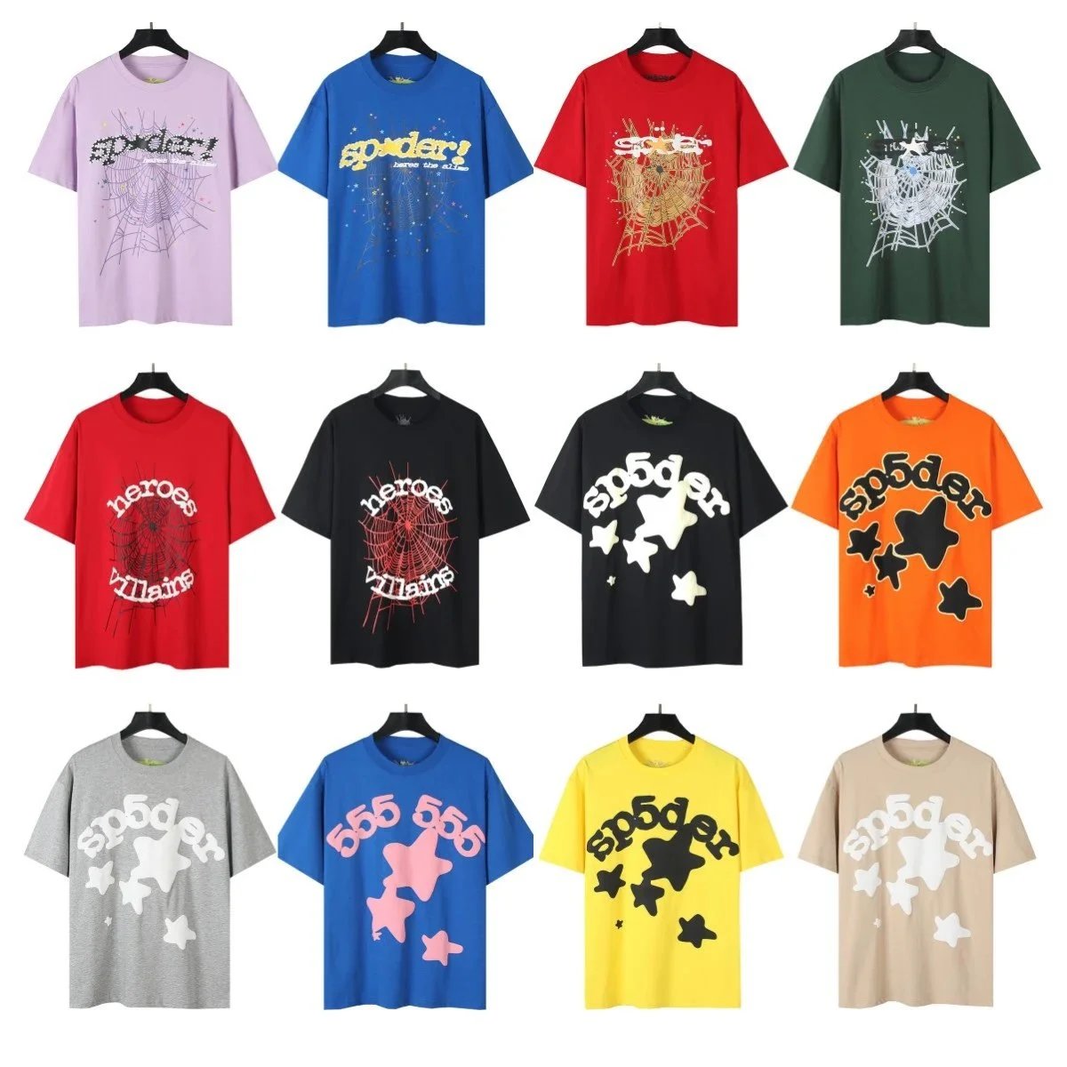 Spoder Graphic Print Multicolor Streetwear T-Shirt