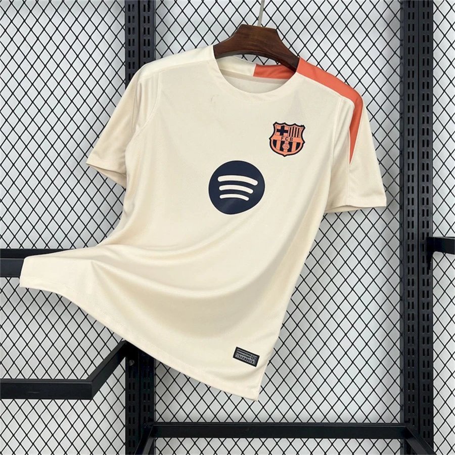 FC Barcelona Football Jerseys Assorted short-sleeve jersey designs — 24/25 Barcelona beige training jersey