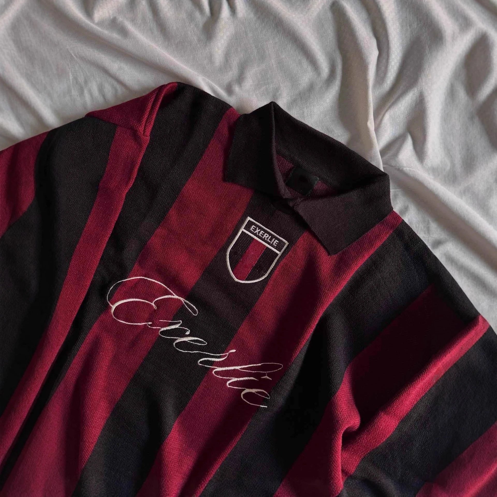 Exerlie Striped Navy Black Polo Shirt