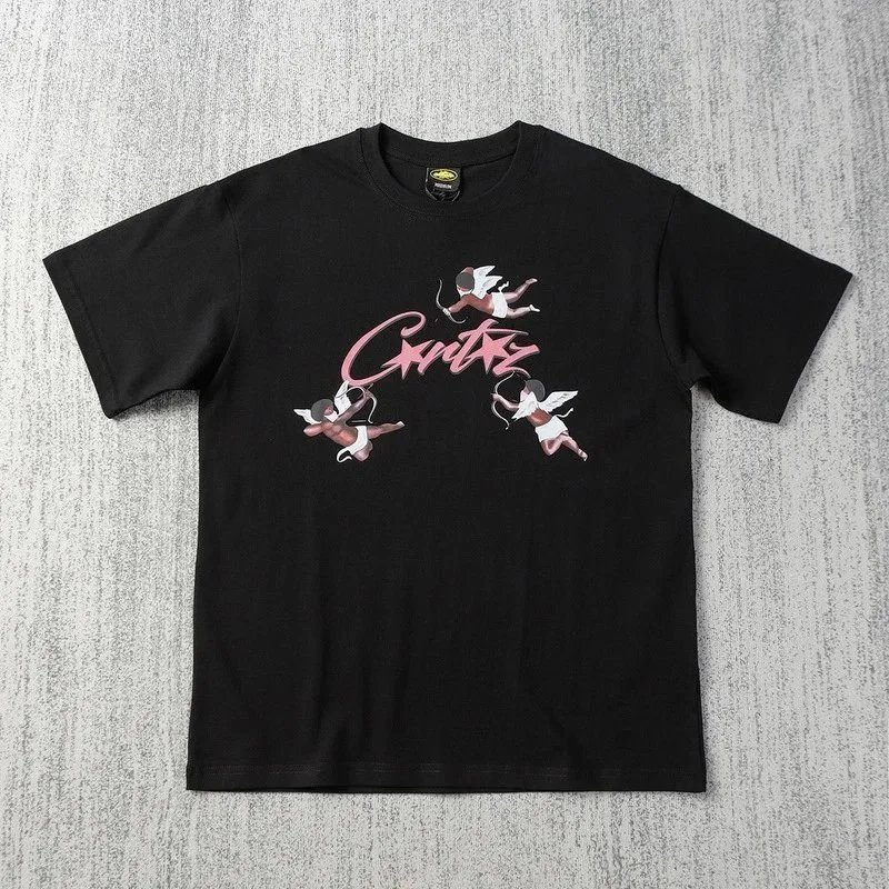 Curtis Graphic Print White Black Streetwear T-Shirt