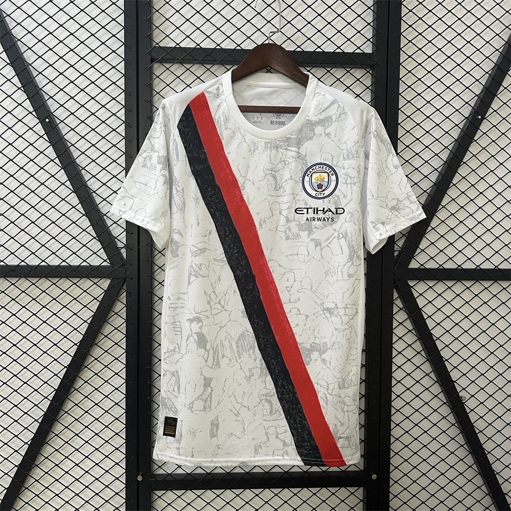 Manchester City Football Jerseys Short-Sleeve Jersey — 2526 Club World Cup White