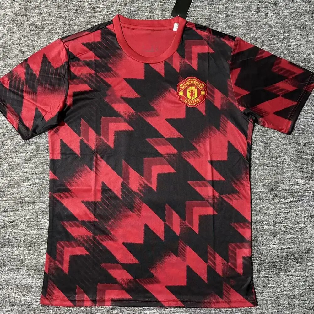 Manchester United Football Jerseys Short-Sleeve Jersey — 2526 Manchester United red and black camouflage