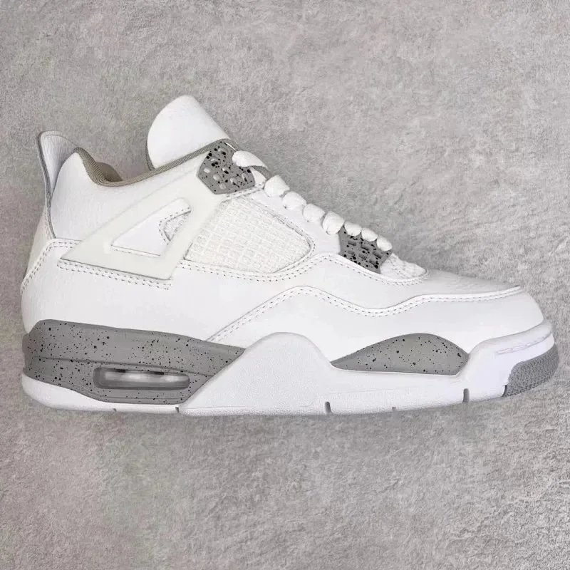 Nike Air Jordan 4 University Blue Speckled Suede Sneakers