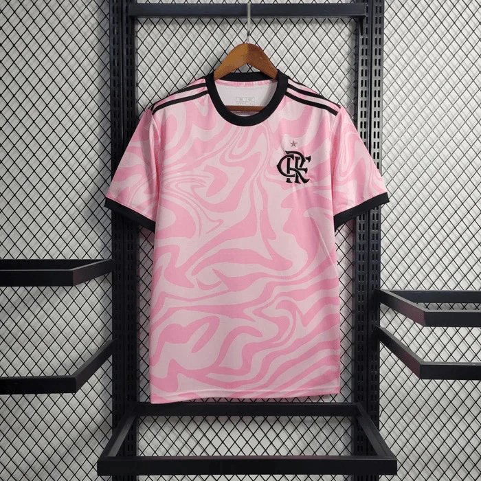 Flamengo Football Jerseys Short-Sleeve Club Crest Jersey — 2324 Flamengo Pink Special Edition