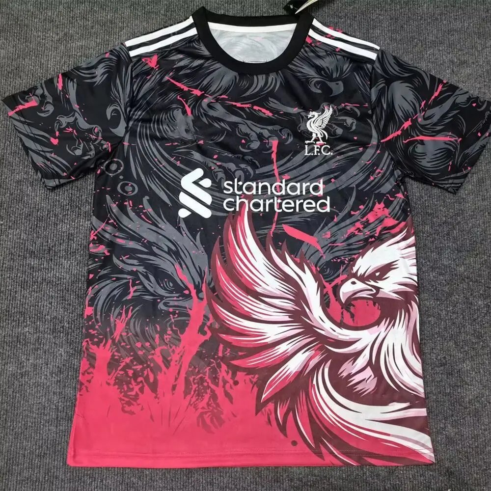 Chelsea Football Jerseys 120 Years Anniversary Jersey — 2526 Liverpool Black White Red Phoenix