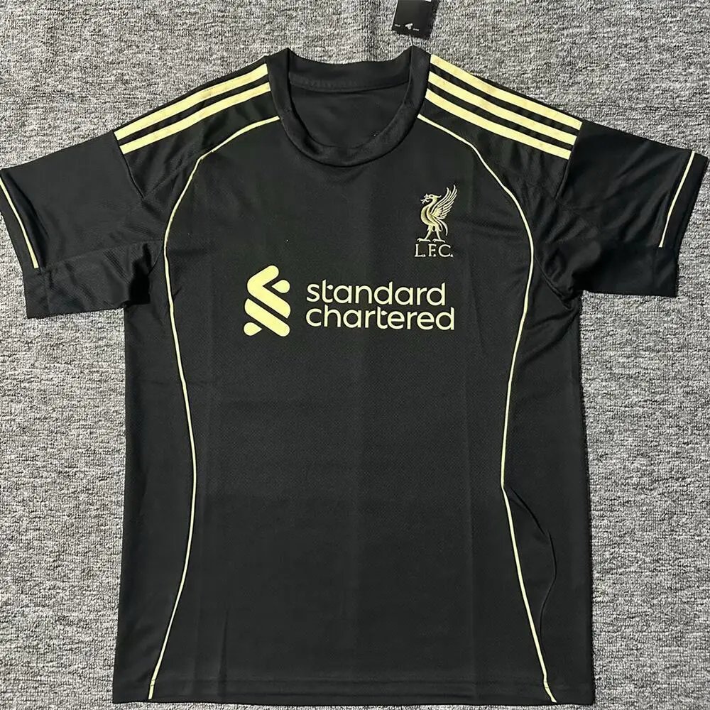 Chelsea Football Jerseys 120 Years Anniversary Jersey — 2526 Liverpool Black Gold Label