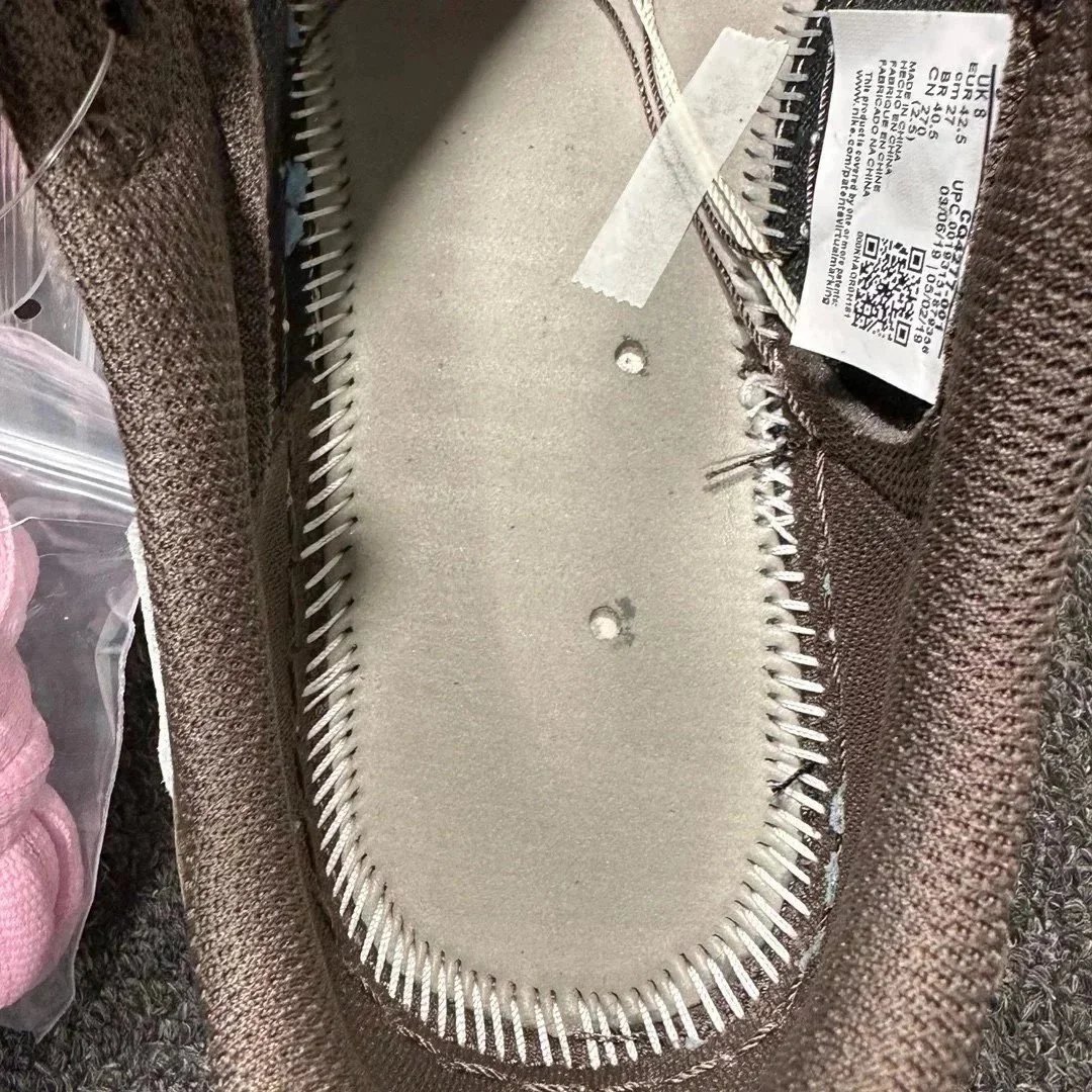 Travis Scott x Nike Air Jordan 1 Olive Camo Collaboration Sneakers