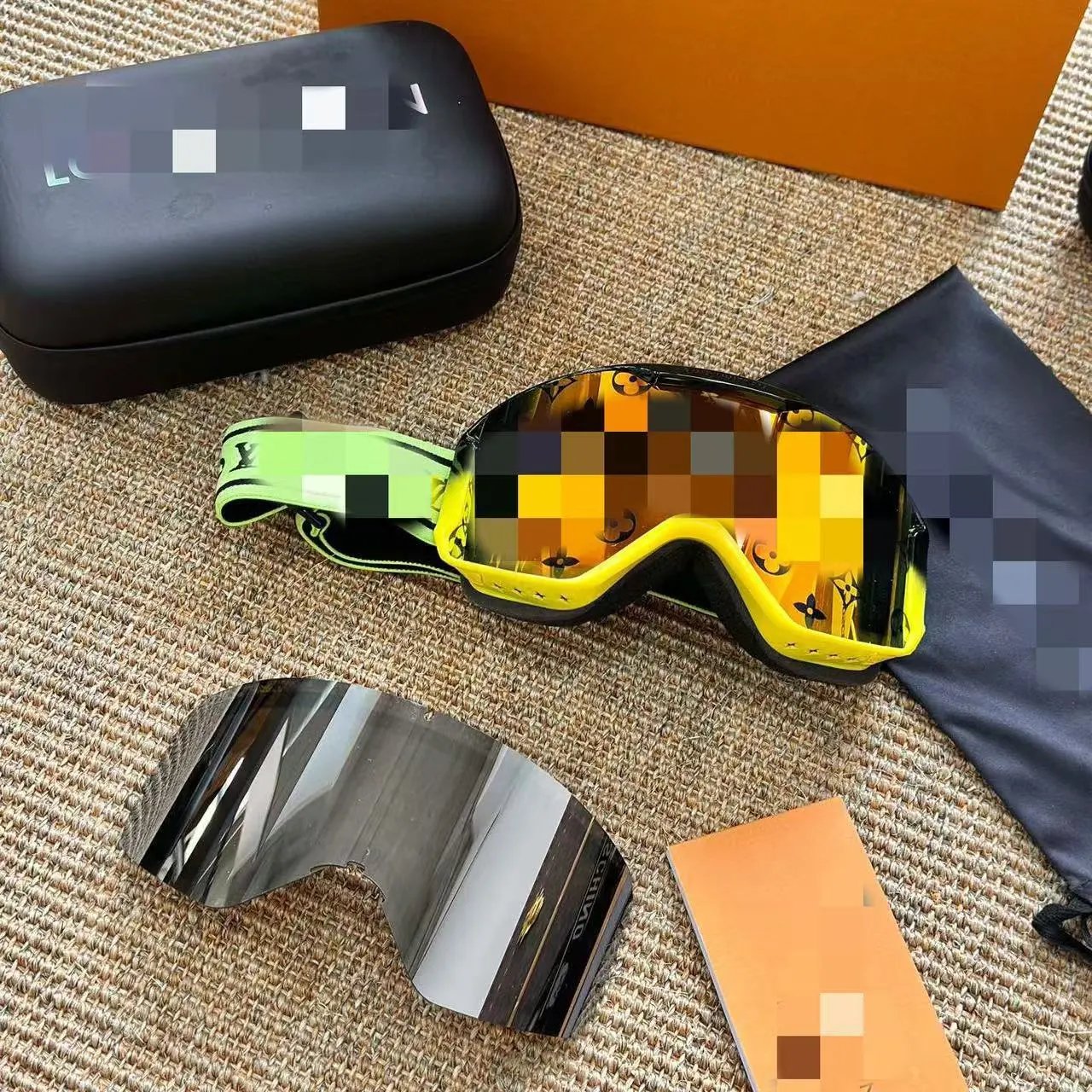 Louis Vuitton Eyewear Oversized Wraparound Ski Goggles — L yellow