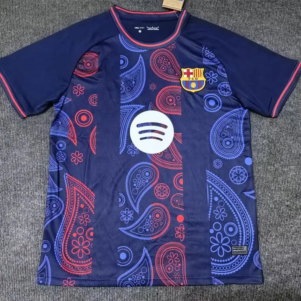 FC Barcelona Football Jerseys Assorted short-sleeve jersey designs — 2425 Barcelona Sapphire Eight Trigrams