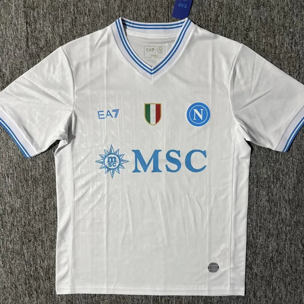 EA7 Football Jerseys SSC Napoli Jersey — 2526 Naples White
