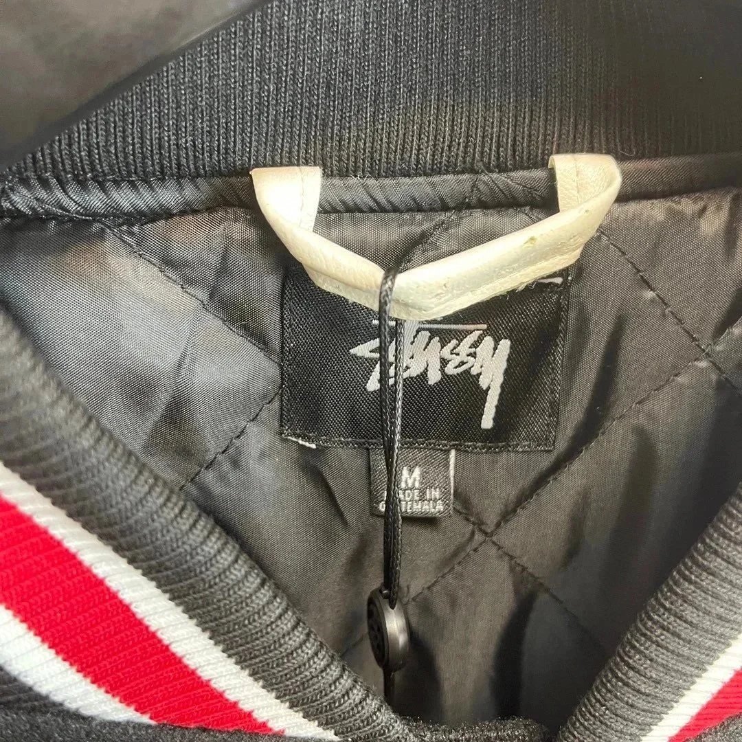 Stussy x OUR LEGACY x Denim Tears sanfanglianmingxihaian80zhouniantaijicixiujiamianbangqiufu