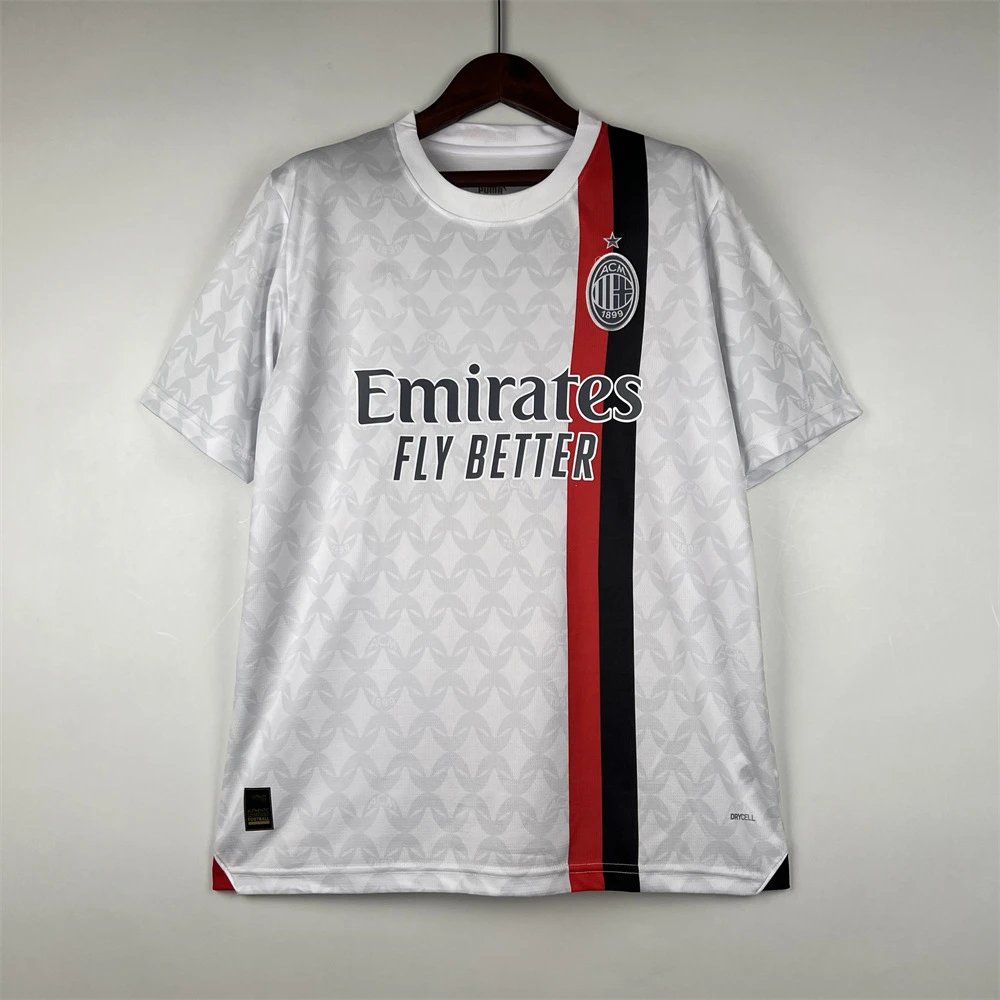 AC Milan Football Jerseys Short-sleeve jersey with crest — 2324AC Milan away