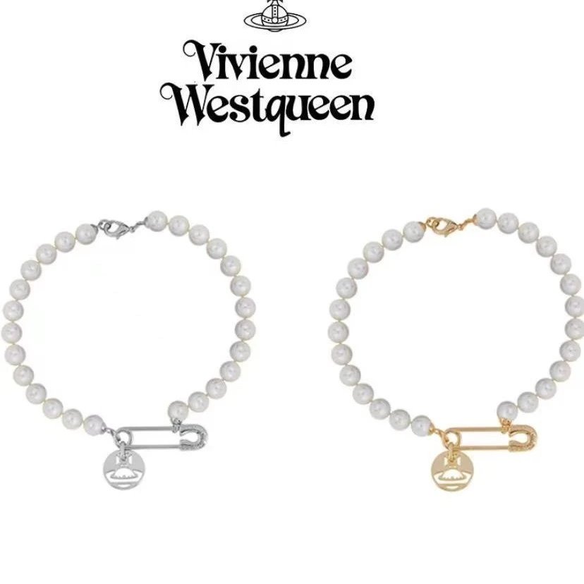 Vivienne Westwood Pearl White Orb Charm Necklace