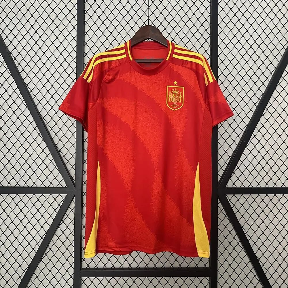 adidas Football Jerseys Spain National Team Jersey — 2425 Spanish Home Field