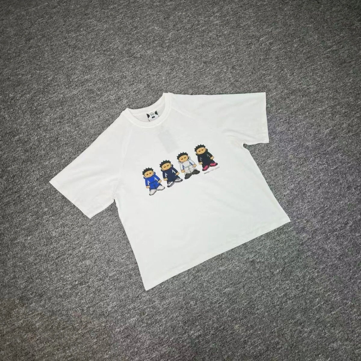 White Graphic Print Short Sleeve Crew Neck T-Shirt