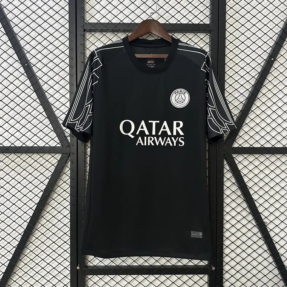 Paris Saint-Germain Football Jerseys Short-Sleeve Jersey — 2425 Paris four-guest black