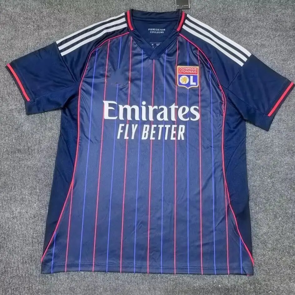 Kappa Football Jerseys Short-Sleeve Club Jersey — Lyon away at 2526