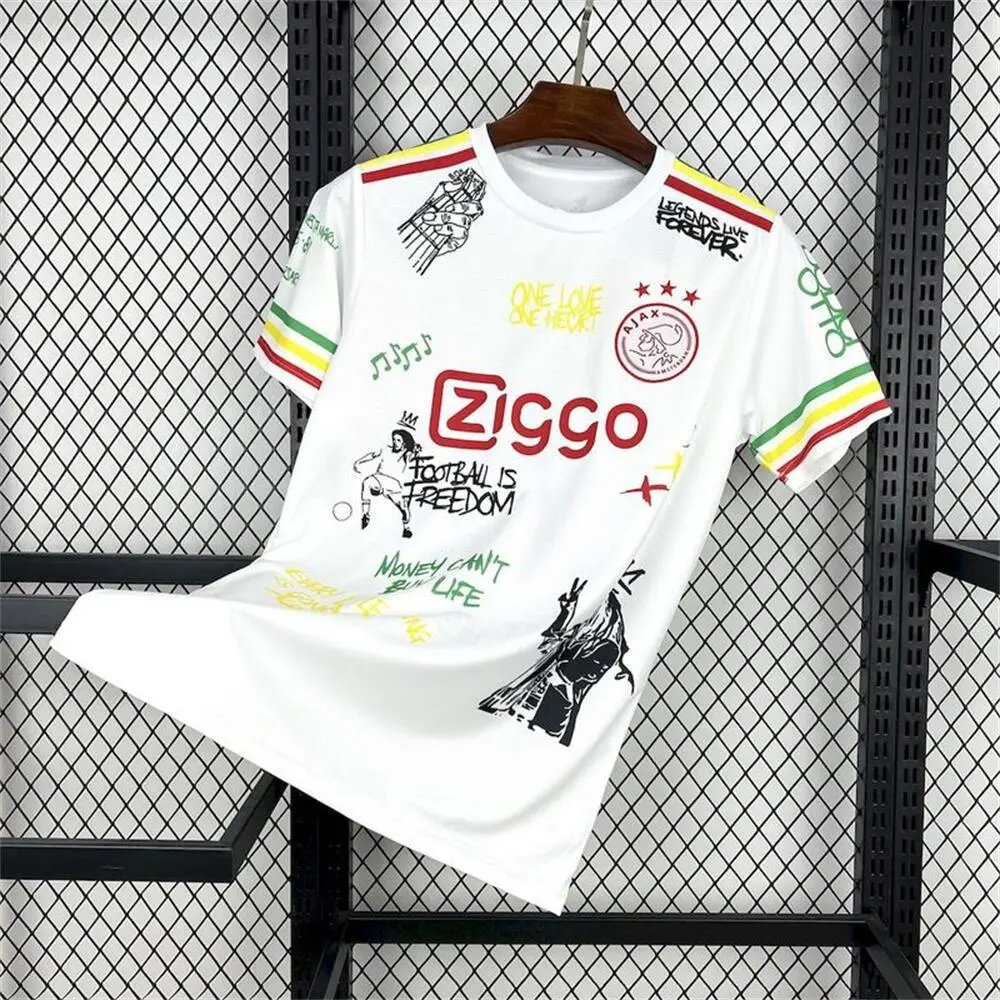 Ajax Football Jerseys Short-Sleeve Jersey — 2122 Ajax White Edition