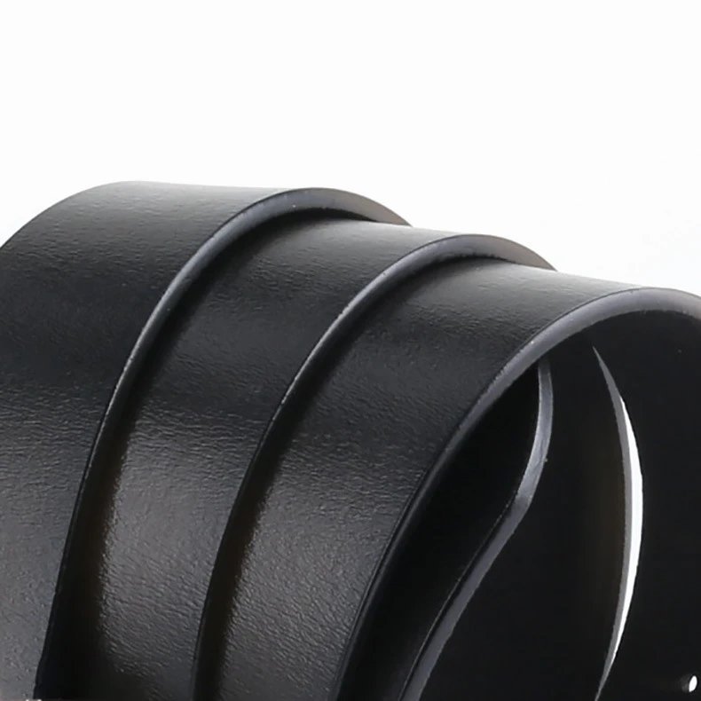 Leather Belt Black Gothic Buckle Style