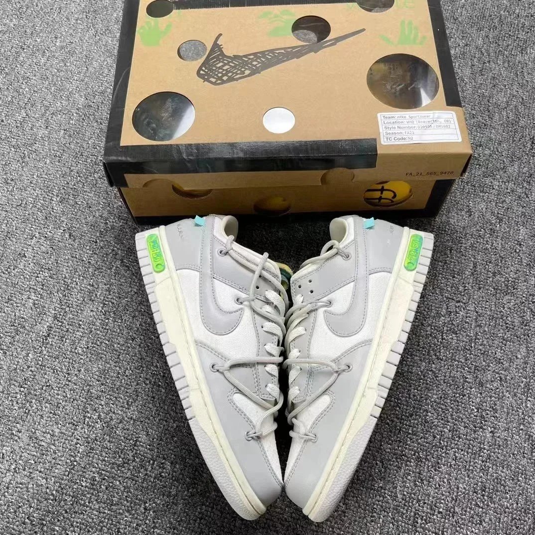 Nike Dunk Low Off-White Multi-Color Deconstructed Sneakers