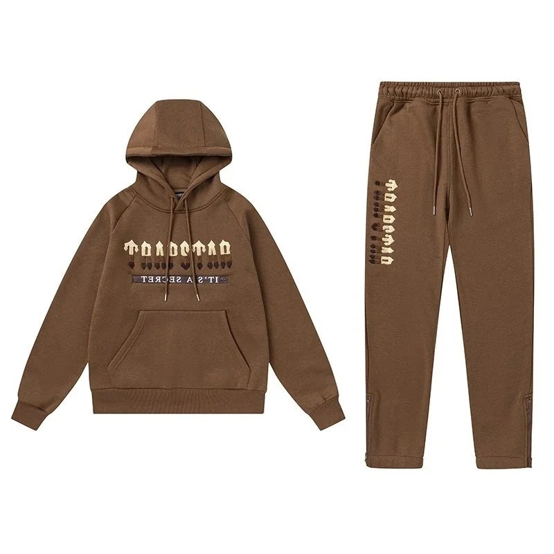 Trapstar Hooded Sweatshirt Black Gray Graphic Streetwear