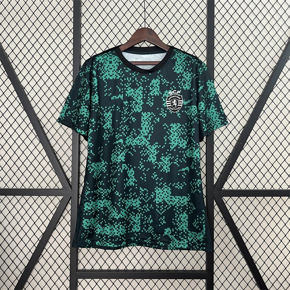 Unbranded Football Jerseys Short-Sleeve Portugal and Club Jersey — 2425 Lisbon Training Suit Green