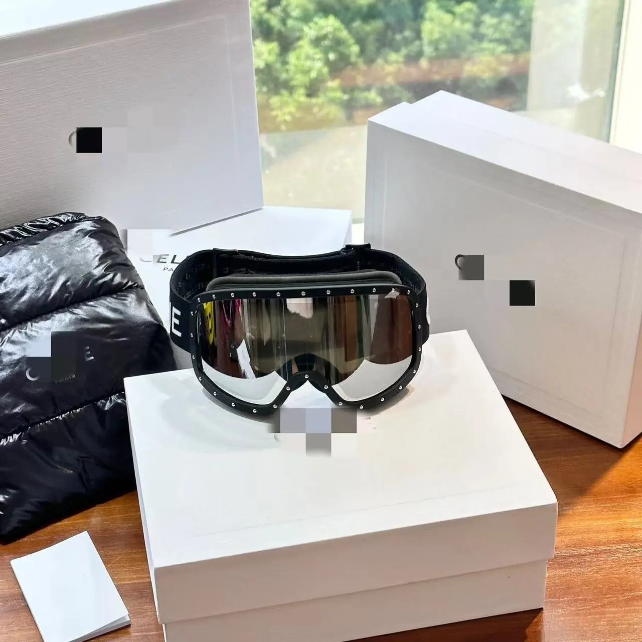 Louis Vuitton Eyewear Oversized Wraparound Ski Goggles — this black