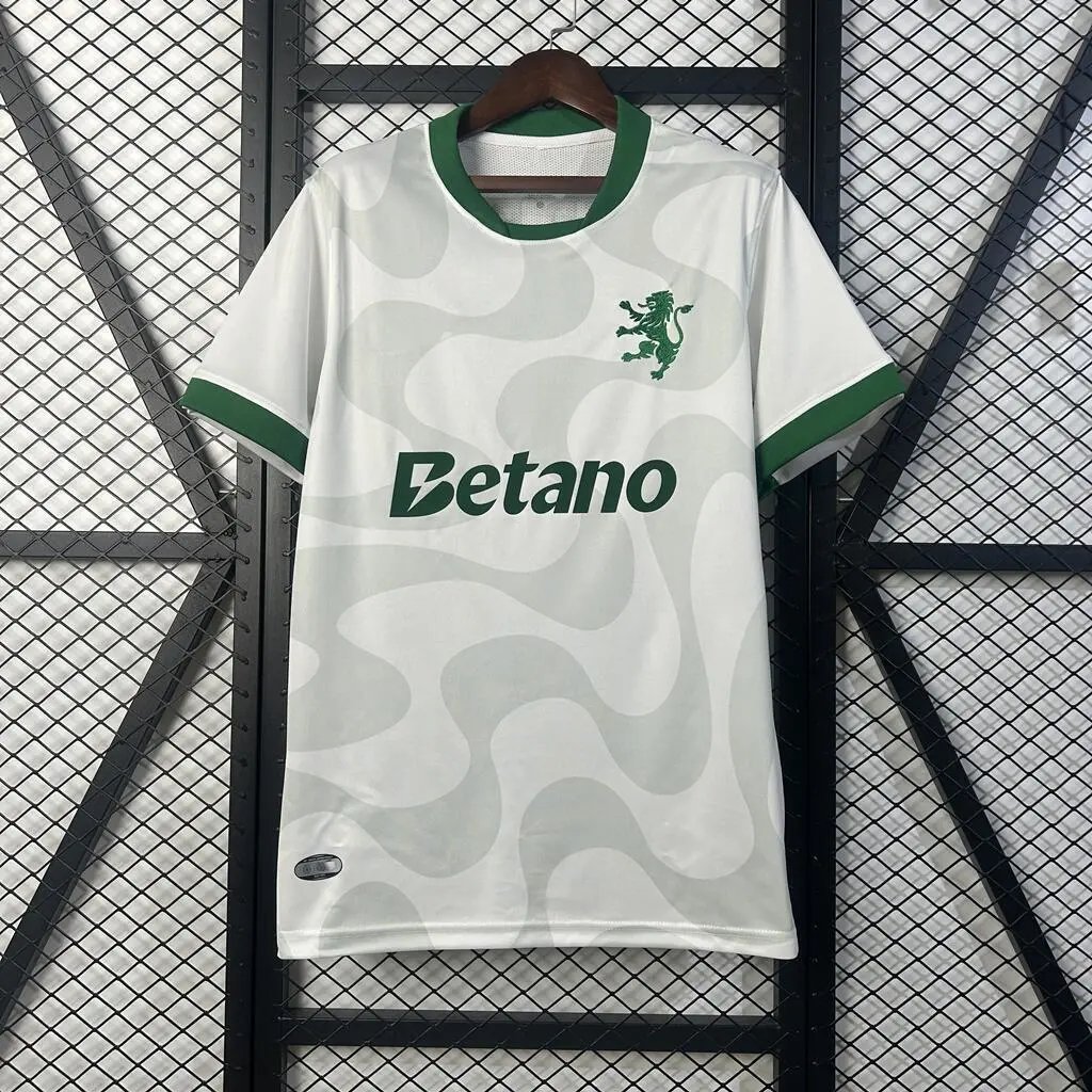 Unbranded Football Jerseys Short-Sleeve Portugal and Club Jersey — 2526 Lisbon White Away