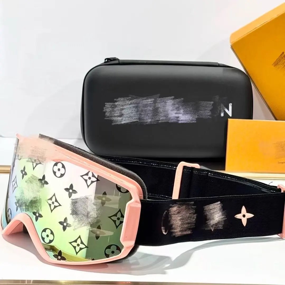 Louis Vuitton Eyewear Oversized Wraparound Ski Goggles — 26 Pink