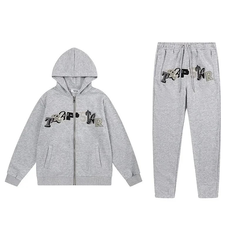 Trapstar Black Graphic Hoodie And Jogger Set