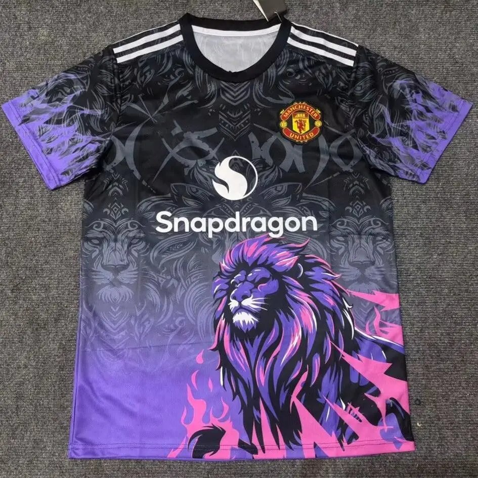 Manchester United Football Jerseys Short-Sleeve Jersey — 2526 Manchester United purple lion