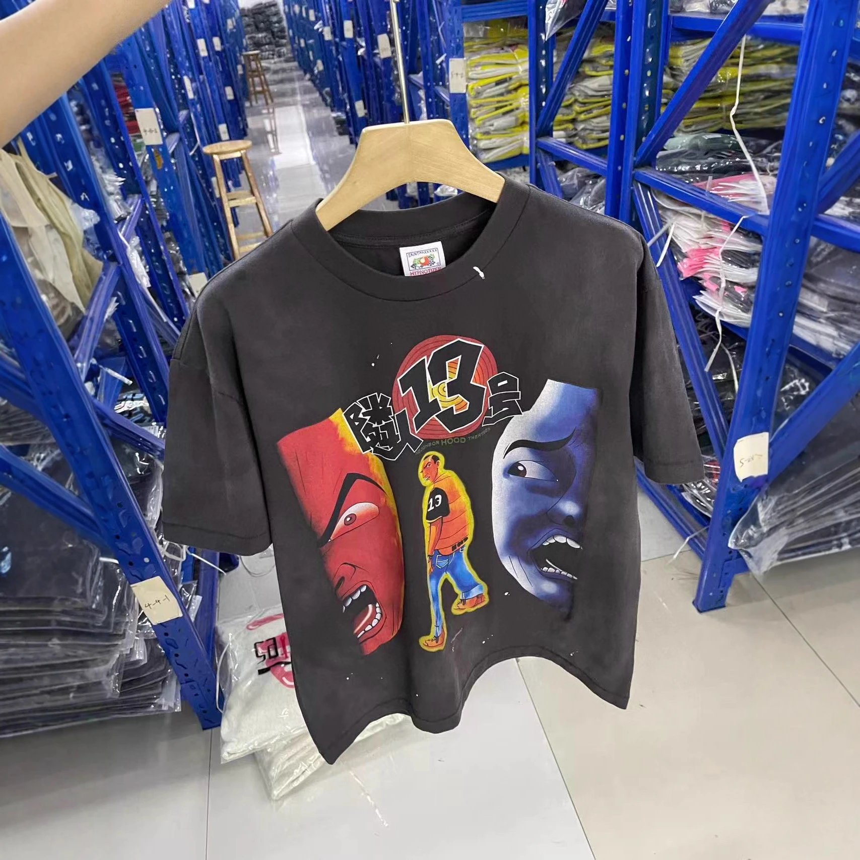 Black Oversized Graphic Print T-Shirt