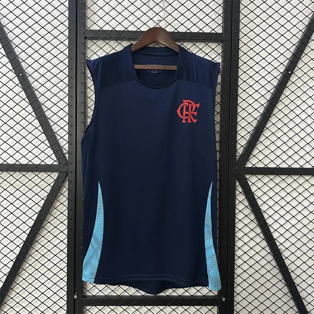 Flamengo Football Jerseys Short-Sleeve Club Crest Jersey — 2526 Flamenco Vest, Royal Blue