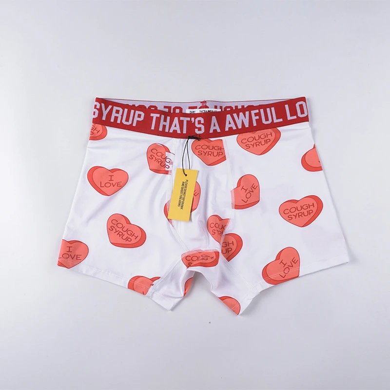 That's a Awful Lot of Cough Syrup Underwear Men's boxer briefs with logo waistband image 4