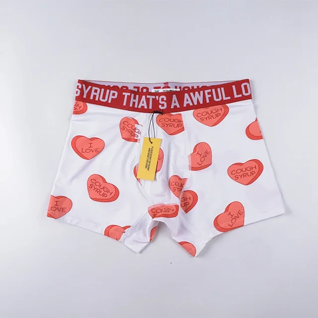 That's a Awful Lot of Cough Syrup Underwear Men's boxer briefs with logo waistband product detail image 2