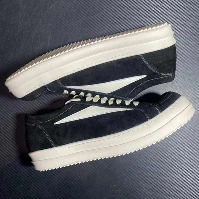 Unbranded Sneakers Low-Top Suede with Contrast Side Panel product detail image 7
