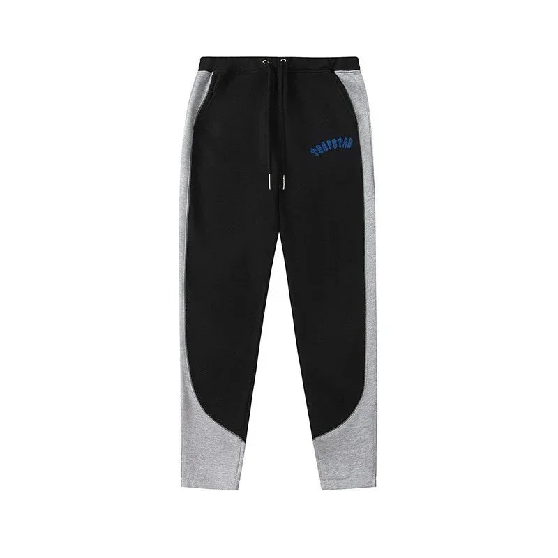 Trapstar Hooded Sweatshirt And Jogger Set Black Gray Contrast Sportswear