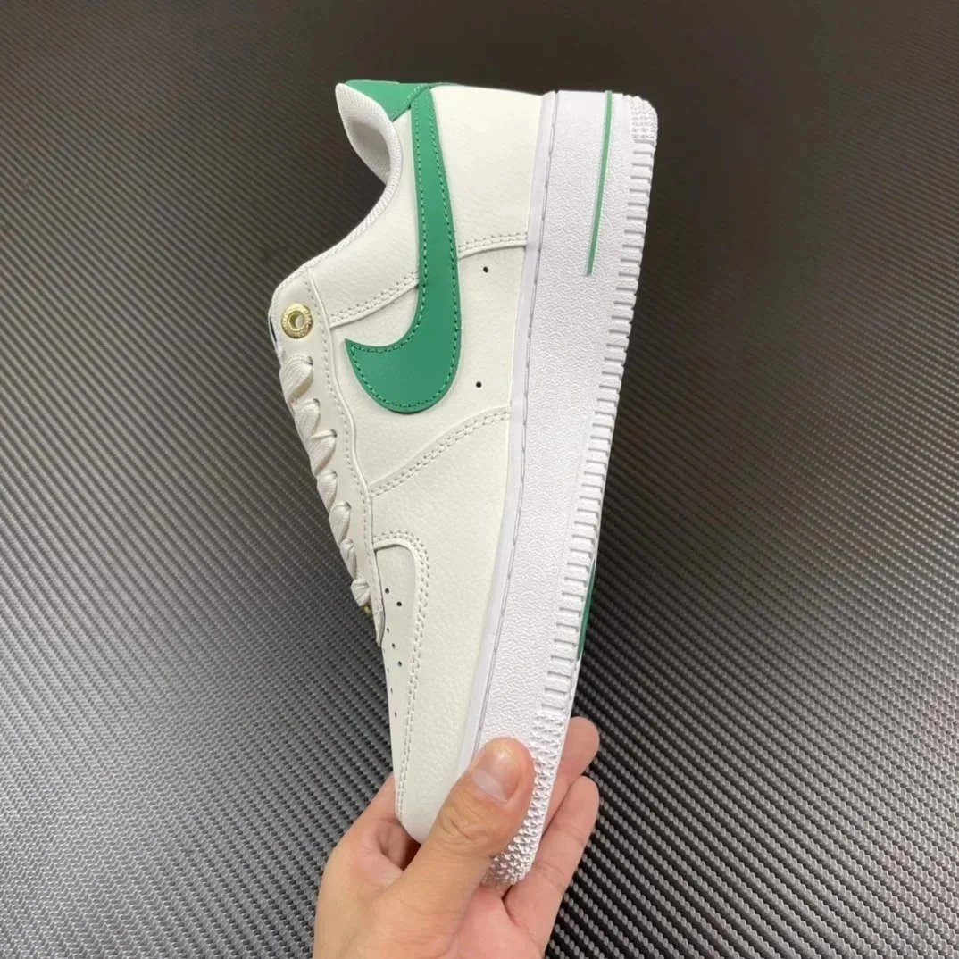 Nike Air Force 1 White Green Casual Sneakers