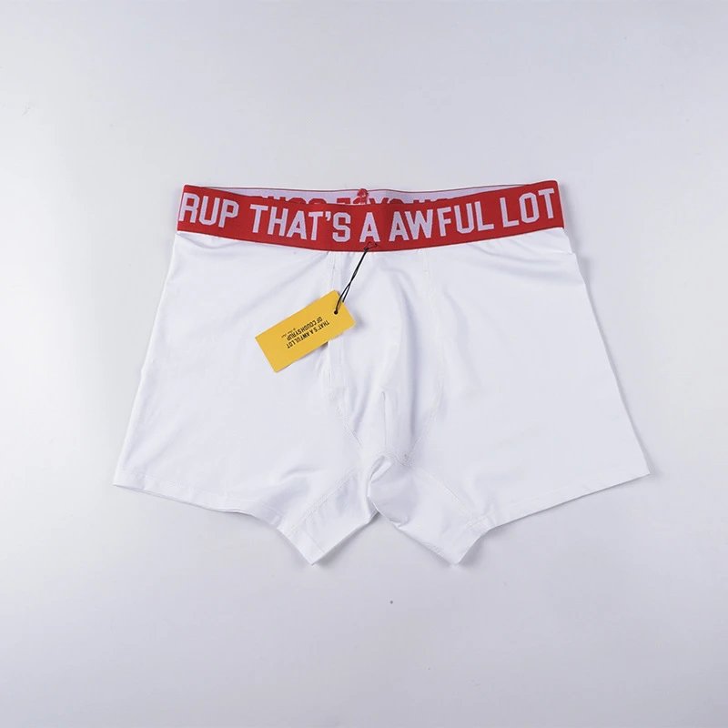 That's a Awful Lot of Cough Syrup Underwear Men's boxer briefs with logo waistband image 2