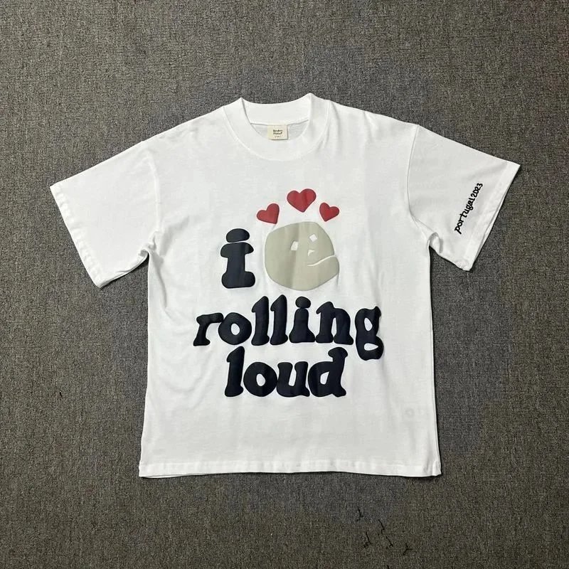 Rolling Loud Graphic Print Black White Hoodie T-Shirt Streetwear