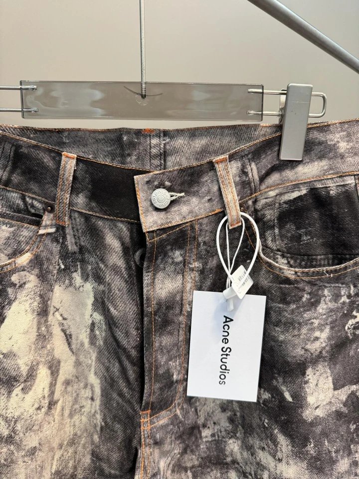 Acne Studios CN 180/80A Grey Distressed Denim Jeans