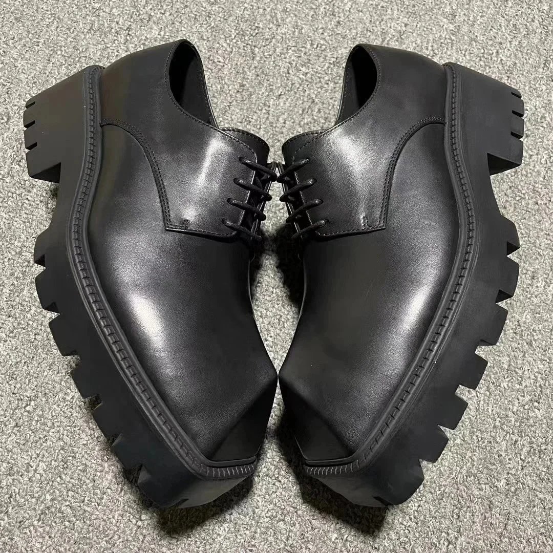 Prada Leather Shoes Lace-Up Platform Derby image 6