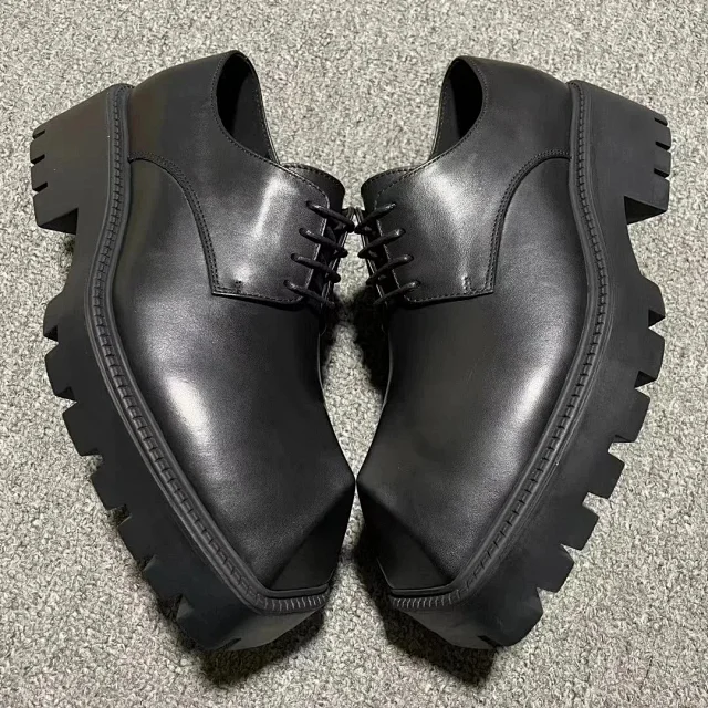 Prada Leather Shoes Lace-Up Platform Derby product detail image 6