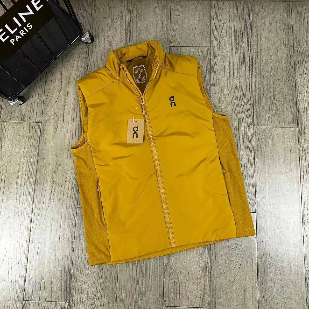 On Vests Zip-Up Padded Vest — Yellow