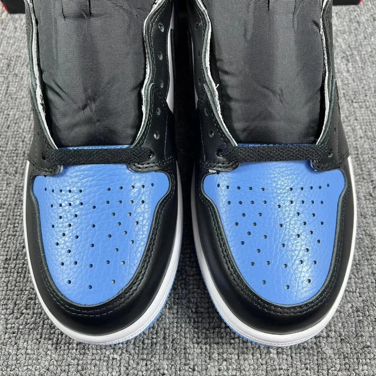 Nike Air Jordan 1 High White Black Blue Elephant Grey Green Casual Sneakers